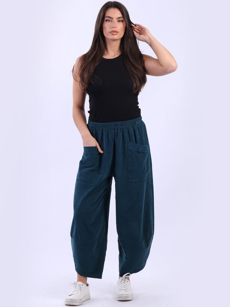 Cotton Corduroy Trouser Teal