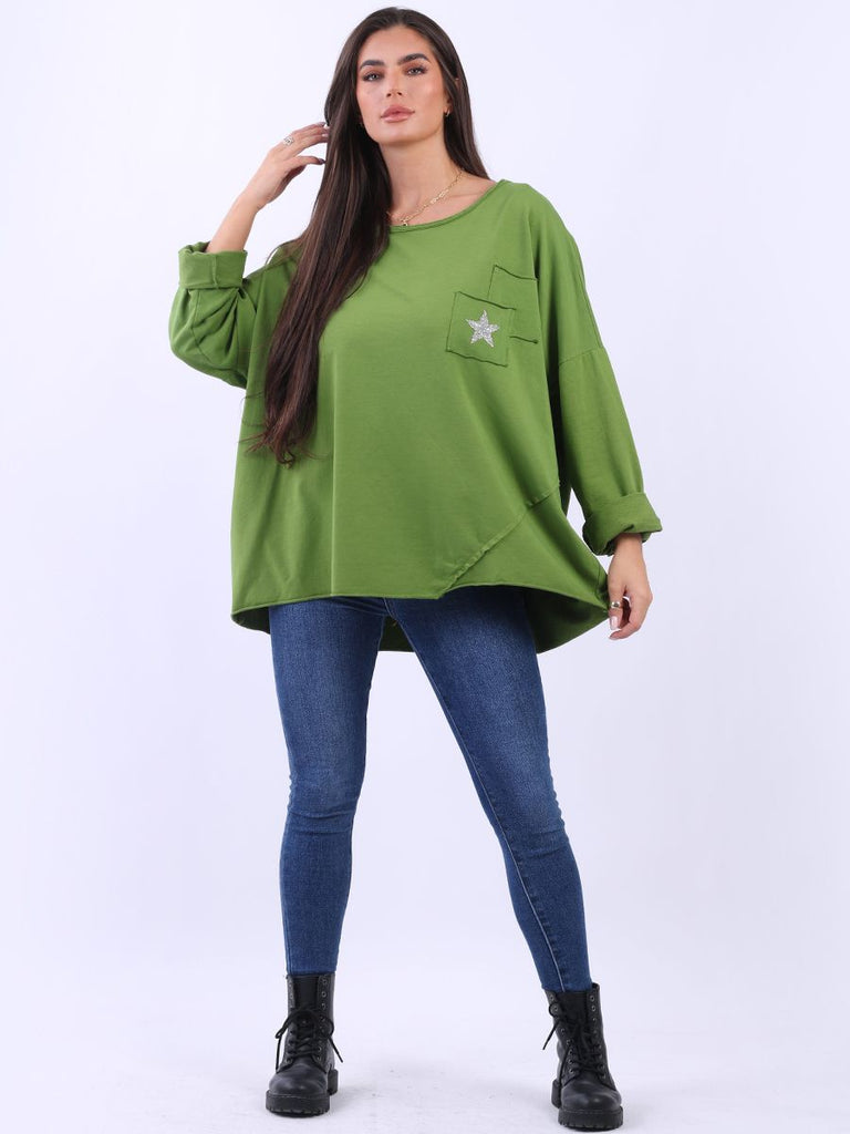 Lagenlook Tunic Top Green