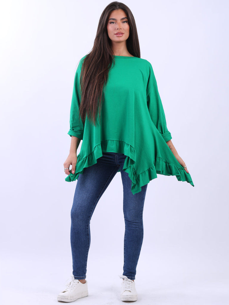 Cotton Tunic Top Gucci Green