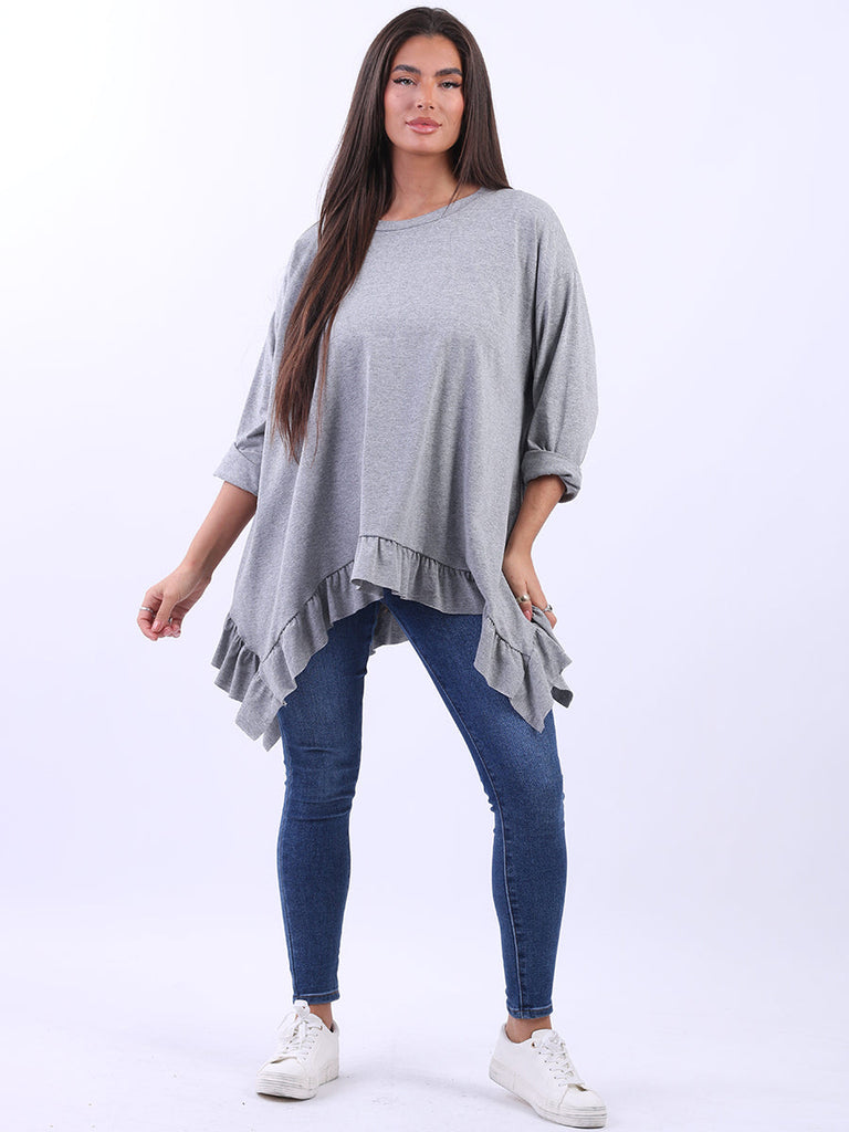 Cotton Tunic Top Silver