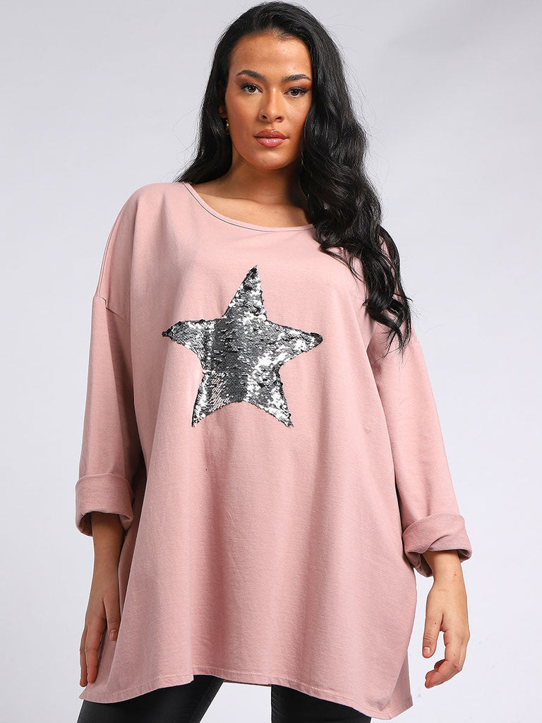 Oversized Cotton Top Nude