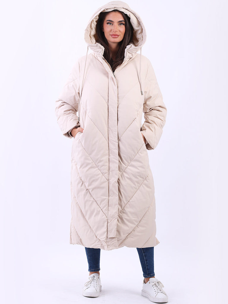 Women Puffer Jacket Beige