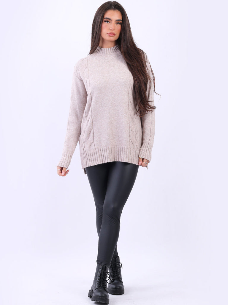 Women Knitted Jumper Mocha