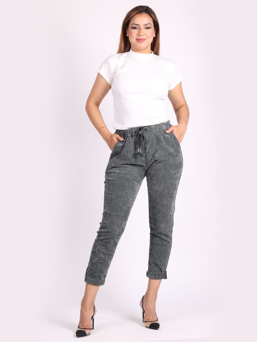 LTS Tall Women's Charcoal Grey Wide Leg Trousers | Long Tall Sally